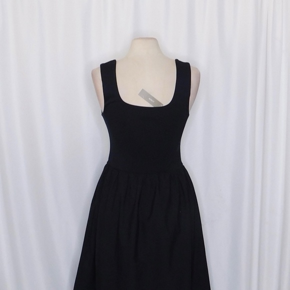 NWT!! J. CREW Black Drop-Waist Mixy Dress Tank Midi Dropwaist Solid Medium - Picture 10 of 16